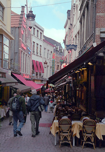 City Street in Brussels